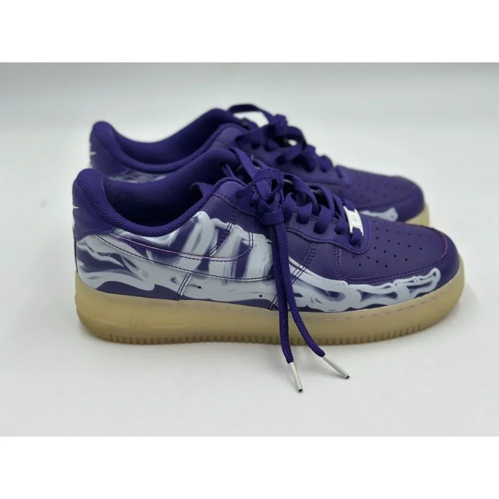Nike Shoes Air Force 1 Low '07 QS Purple Skeleton Size 9 CU8067-500